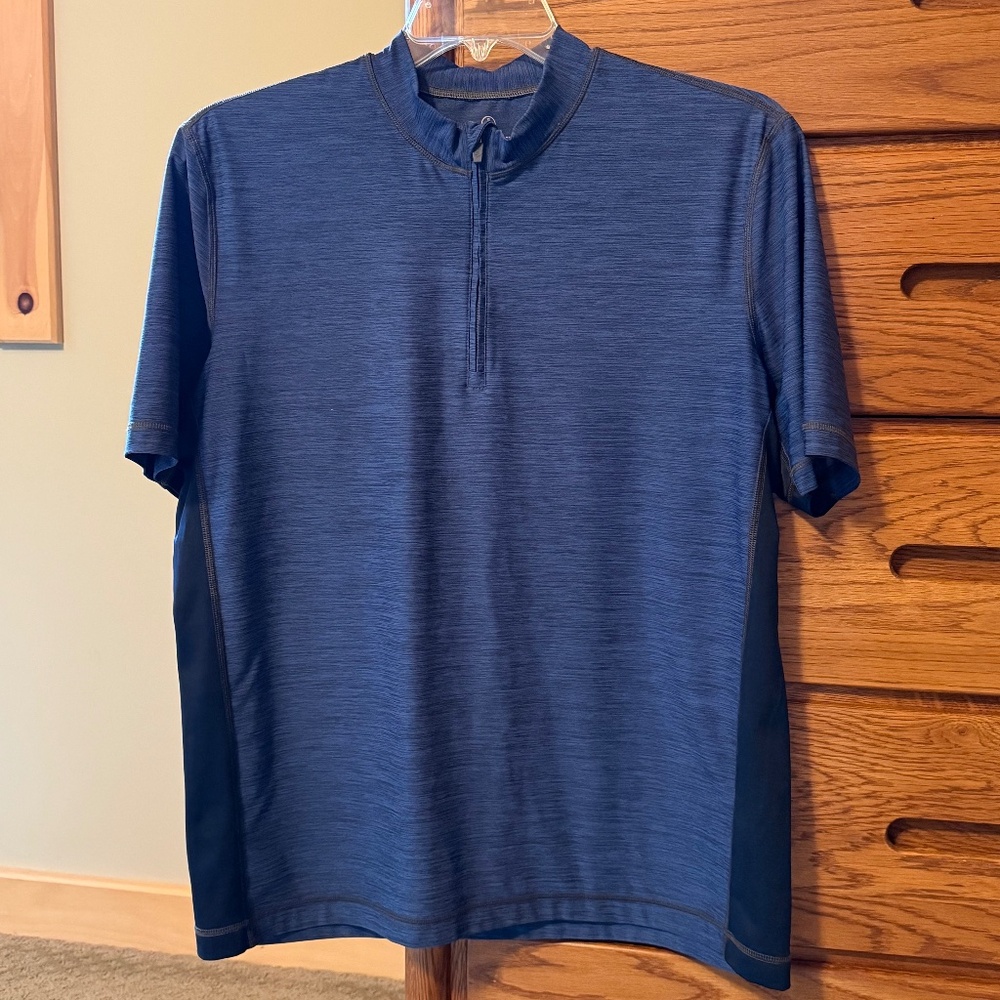 Men's Lands End Swim Quarter Zip Top